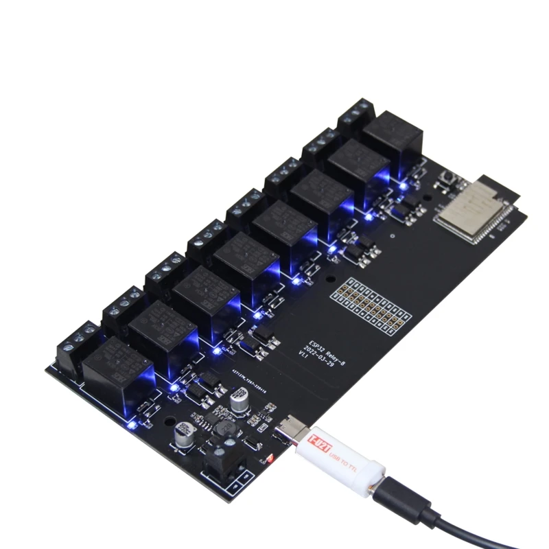 

Lilygo T-Relay ESP32 Wireless Module DC 5V 8Channel Relay Development Board 8MB Flash Wifi BT4.2 Remote Switch