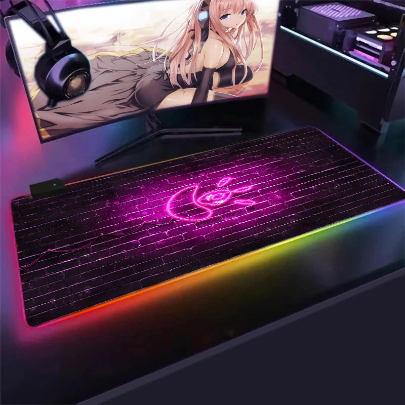 

Large Gaming Mouse Pad RGB Logitech G logo Keyboard Carpet Mouse Mat NoSlip Rubber Table Rug 900X400 Desk Mat Computer Mousepad