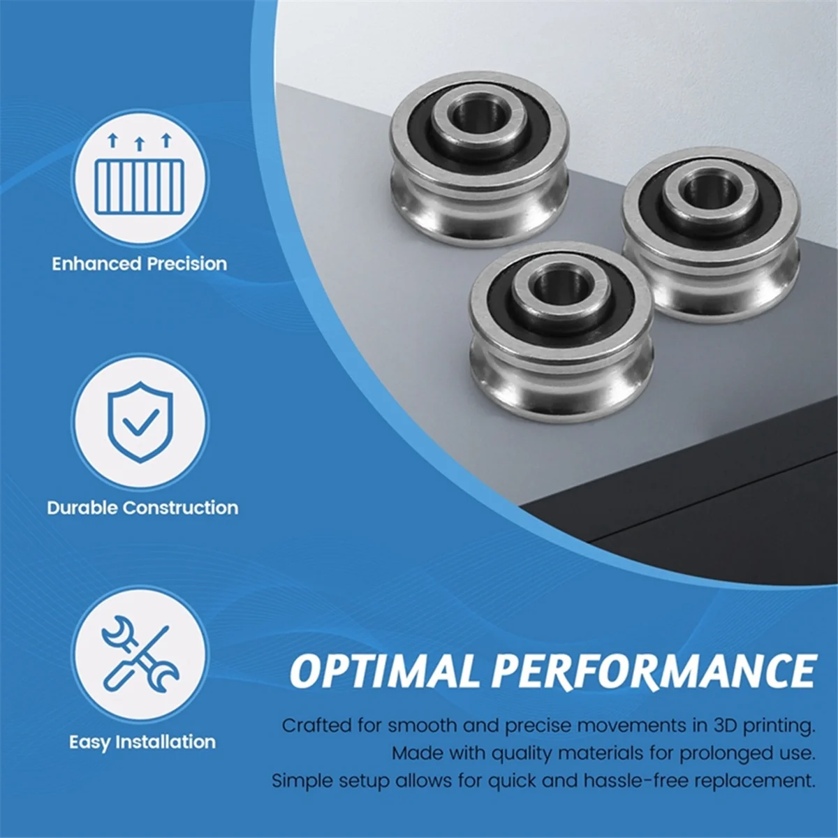 5 шт. для шкива Kobra 2 Pro/Kobra Plus/Kobra Max/Kobra 3 SG15 — 3D-принтеры