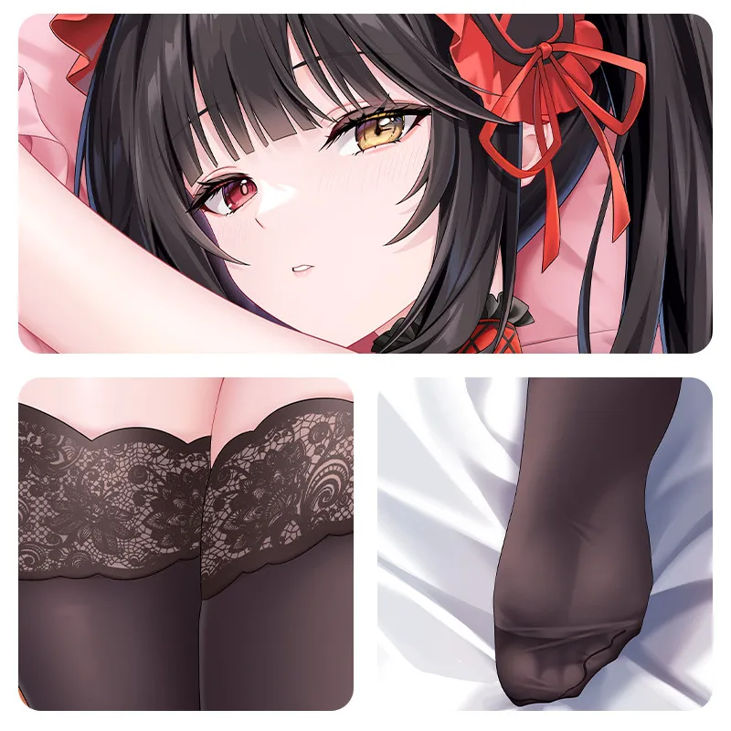 Наволочка для подушки-дакимакуры Kurumi Tokisaki (Azur Lane, Date A Live) – чехол для подушки для обнимания, мультяшный аниме-дизайн, подарок для косплея (art.: 3920d8a08ca2d) - 3920d8a08ca2d