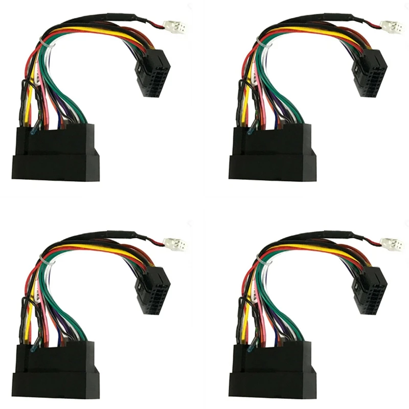 

4X Car Stereo Audio 16 PIN Android Power Wiring Harness Adaptor For KIA Carens K2/K3/K4/K5 Hyundai IX35 Elantra Sonata