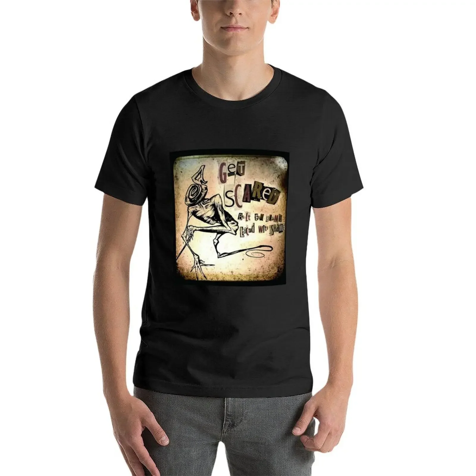 Футболка мужская хлопковая с рисунком и принтом из аниме-фигурок