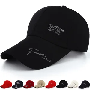Free Shipping  Baseball Cap Men's Fashion All-Match Canvas Print Simple Peaked Hat Outdoor Sports Su