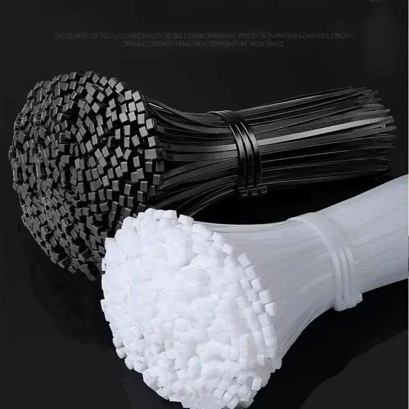 Пластиковые нейлоновые кабельные стяжки самоблокирующиеся шнуровые ремни