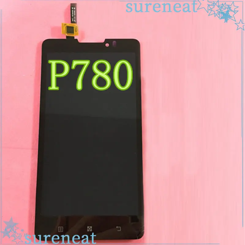 ЖК-дисплей для Lenovo P780 Полный ЖК-дисплей + дигитайзер сенсорного экрана Сменные аксессуары