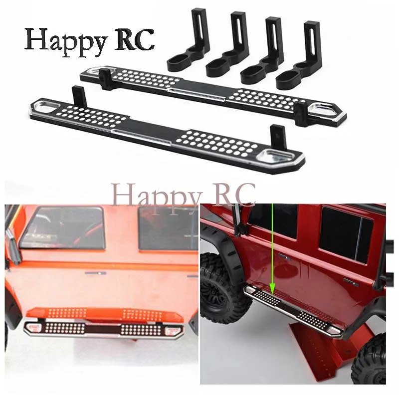 

2 piece aluminum side metal cleat pedal for Trx-4 TRX4 Defender Bronco 1/10 scale RC crawler upgraded parts