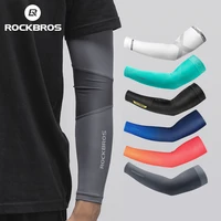 rockbros unisex cooling arm sleeves outdoor uv protection hand cover cycling running fishing ski women men bicycle arm sleeves