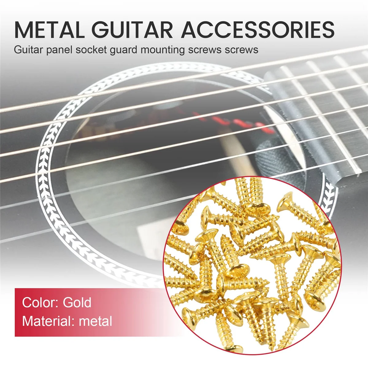 30 шт. новые золотые винты накладки для Fender Strat/Tele электрогитары бас