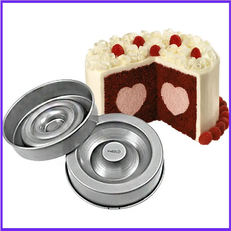 

Non-Stick Heart Tasty-Fill Cake Pan Set Sugarcraft Decorating Mold Cake Tools baking dish Pan Tin Set 2pcs/set cake mold