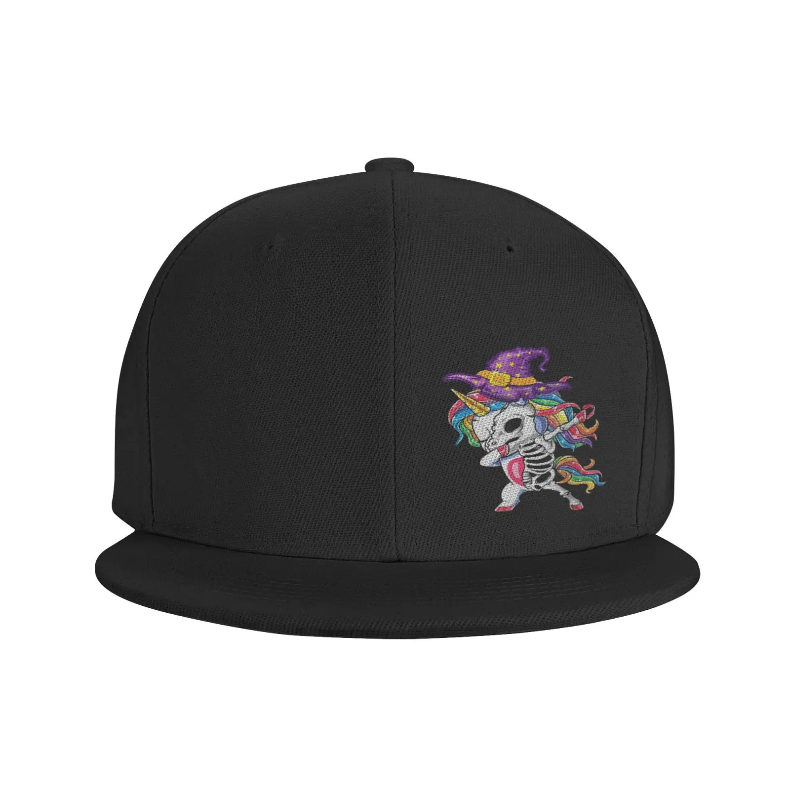 

Witch Pricks Unicorn Skeleton Flat Brim Sun Hat Hip Hop Cowboy Knit Hat Men'S Berets Summer Baseball Cap For Men Cap For Girls