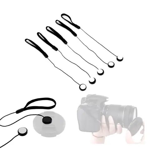 Чехол для объектива со шнурком для защиты от потери, ручной ремешок на запястье, шнурок для камеры со шнурком для всех держателей камеры DSLR SLR, шнур для подвешивания