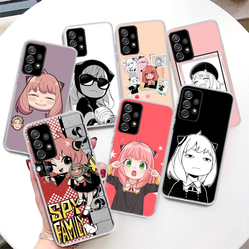 

SPY×FAMILY Anya Baby Coque Phone Case For Samsung Galaxy A52 A53 A54 A12 A13 A14 A22 A23 A24 A32 A33 A34 A02S A03S A04S A72 A73