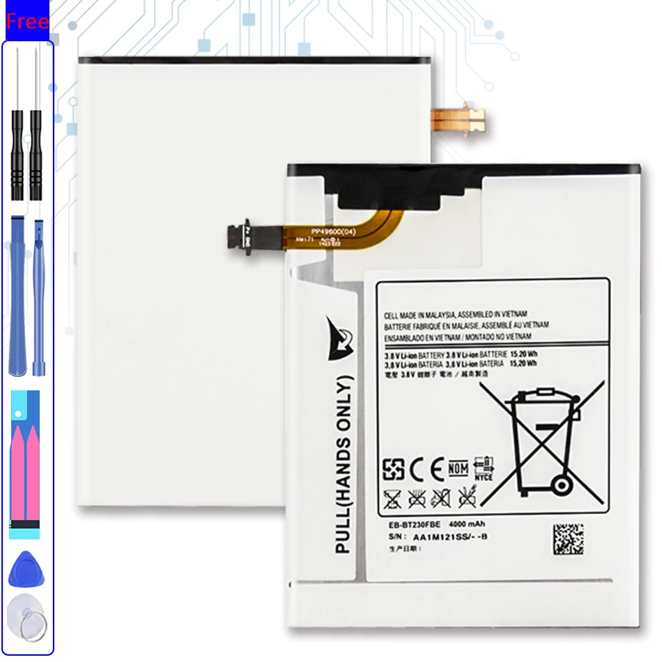 

Tablet Battery EB-BT230FBE 4000mAh For Samsung Galaxy Tab 4 7.0 7.0" T230 T231 T235 SM-T230 SM-T231 SM-T235 + Track Code