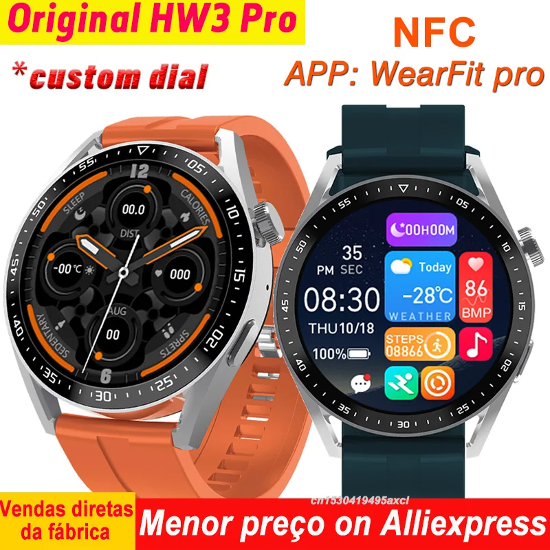 Умные часы HW3 Pro для мужчин и женщин оригинальные спортивные фитнес-часы с