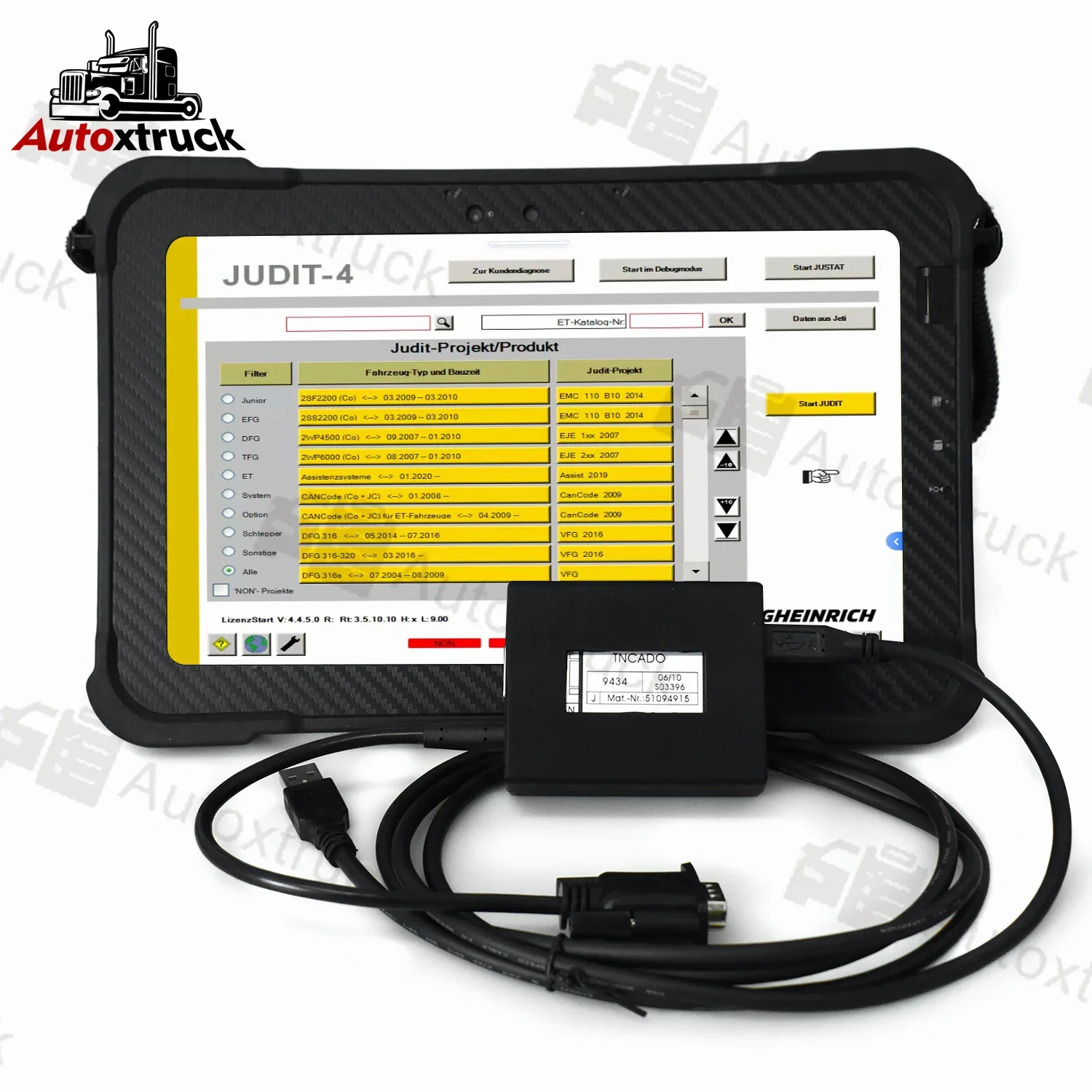 XPlore планшет для Judit Incado Box SH ET Диагностический комплект Jungheinrich JUDIT 4 Forklift