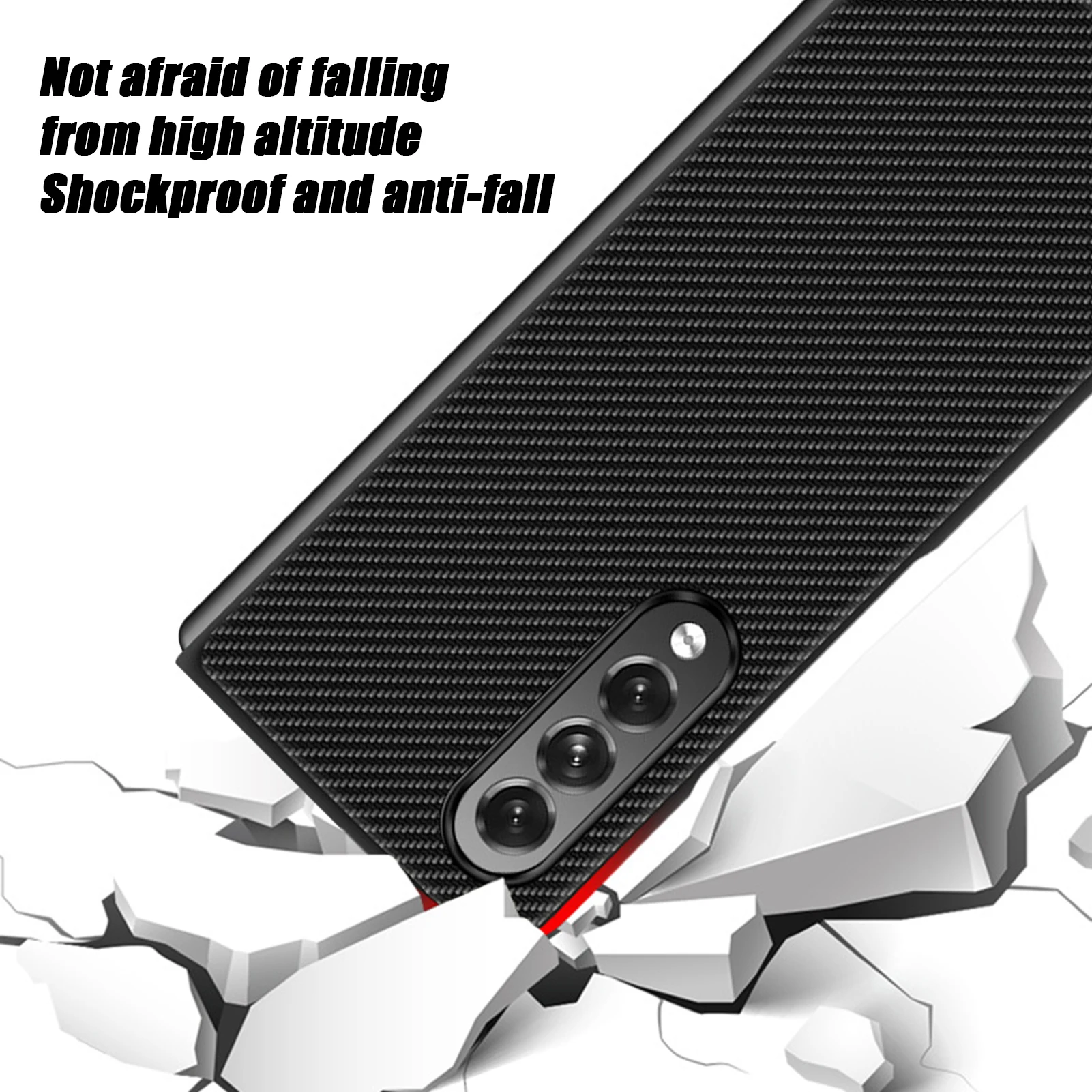 Protector Case For Samsung Galaxy Z Fold 3 5G Full Cover Protective Shockproof PC Housing Smartphone |