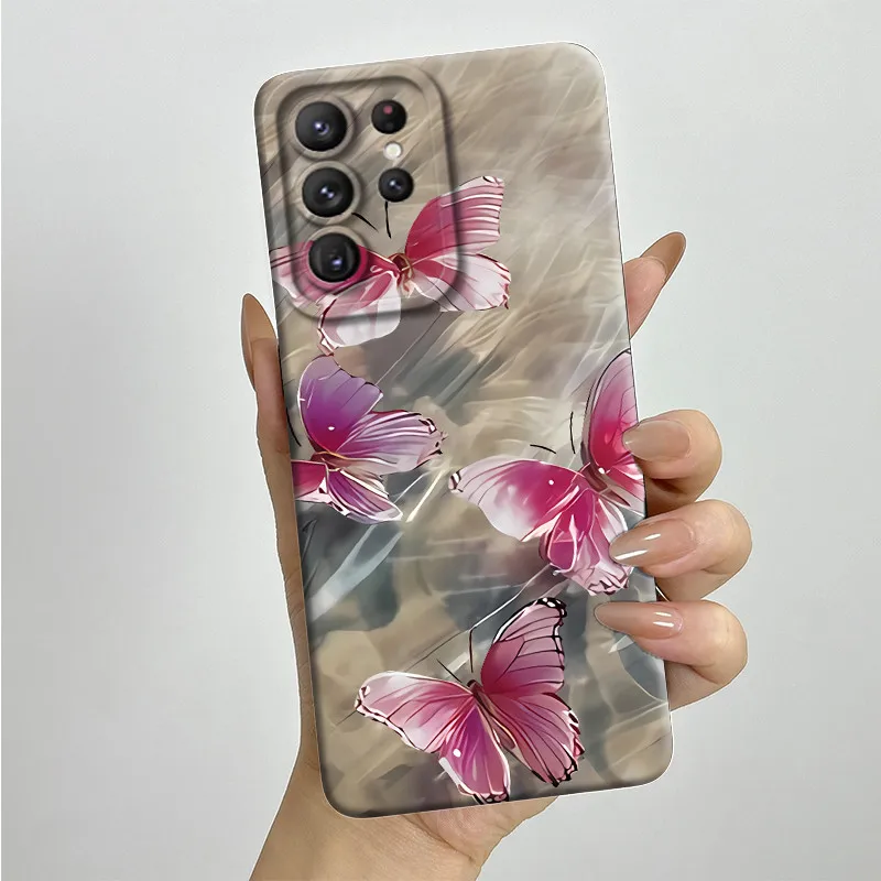 Чехол для телефона Samsung Galaxy S22 ультратонкий Модный милый чехол с рисунком Мягкий