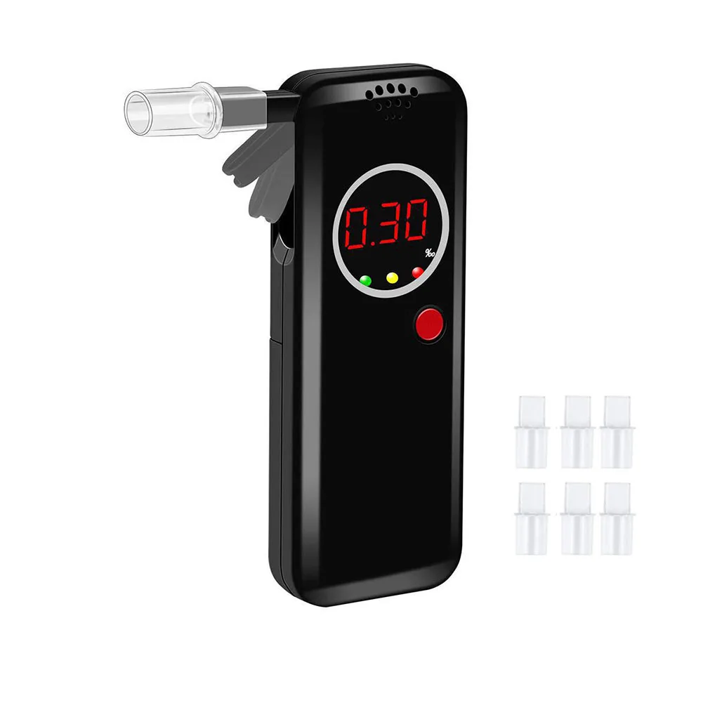 

High Accuracy Drunken Driving Tool Handheld Car Digital Display Alcohol Tester Police Portable Breathalyzer Accurate LCD Screen