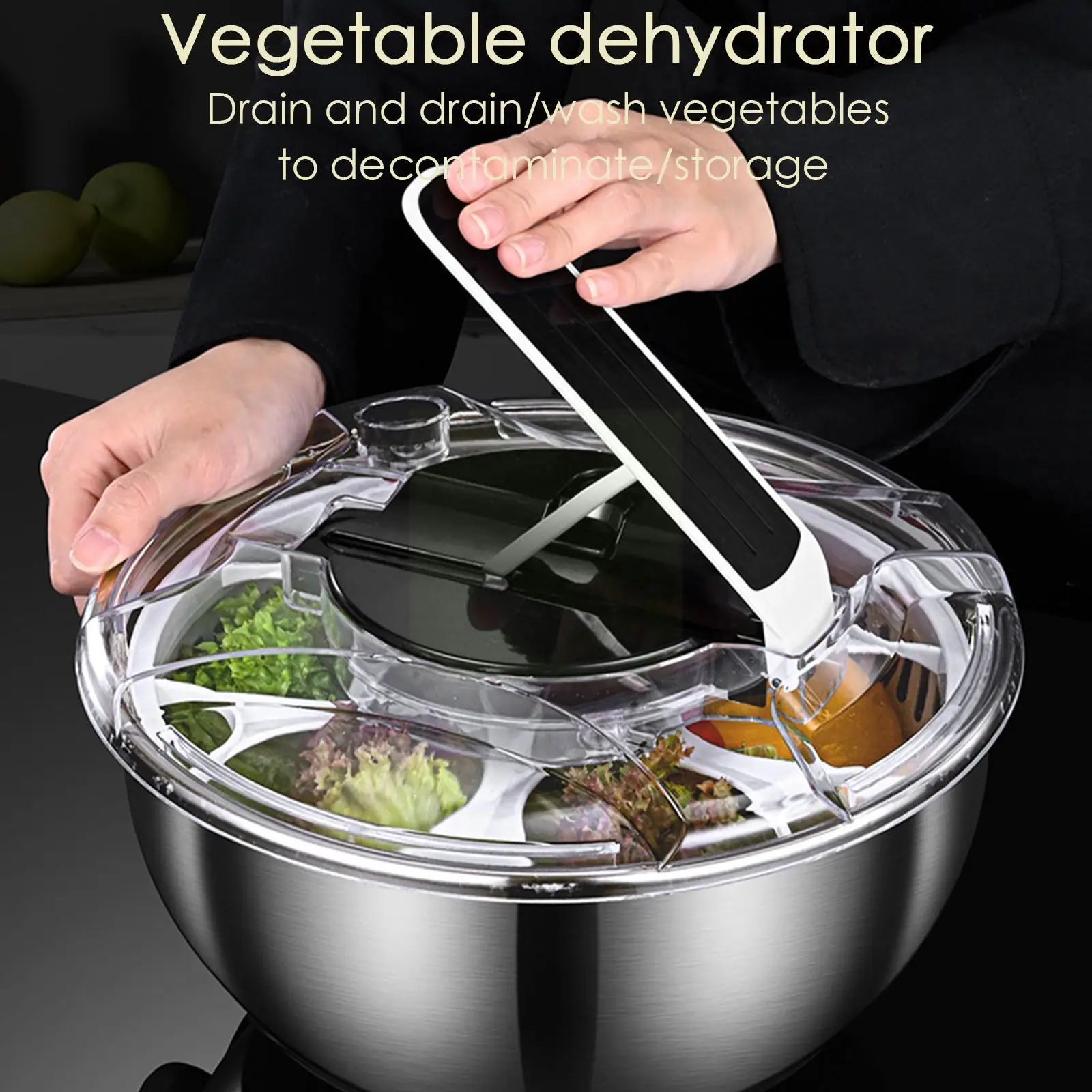 

Usb Vegetable Fruit Electric Drain Basket Dehydrator Salad Household Shake Spinner Plastic Multifunctional Dryer Kitchen To A2t4