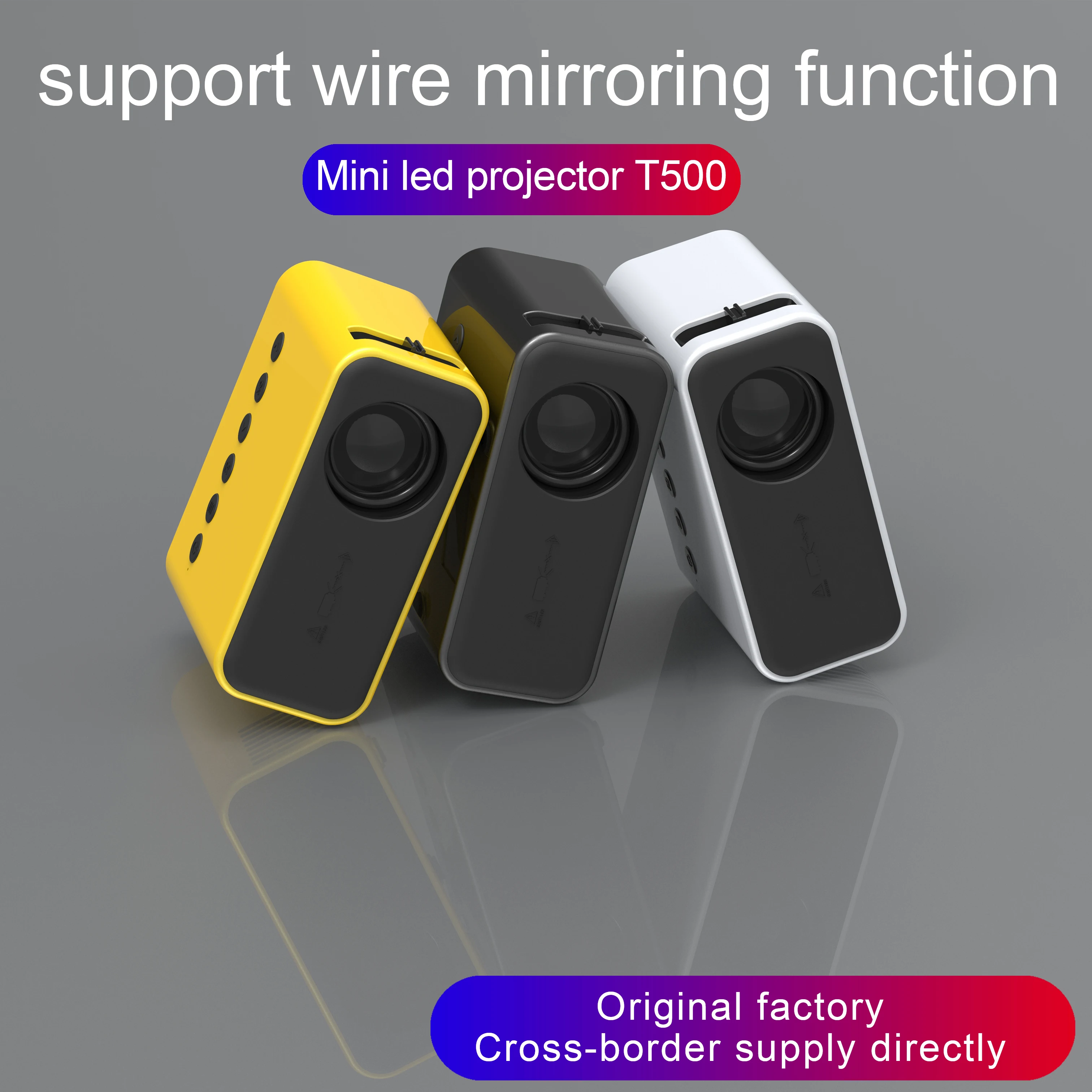 

Mini LED Projector 320*240P Support 1080P HDMI USB Audio Home Theater Video Media Video Player Portable Game Beamer Proyector