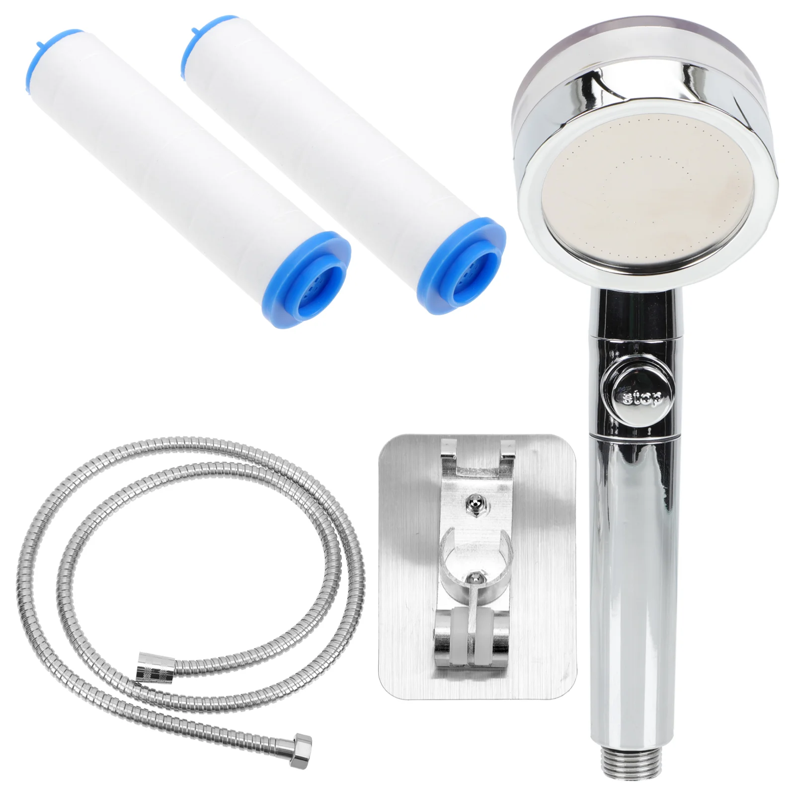 

1 Set of Jet Powered Handheld with Hose and Base Bathroom Supply