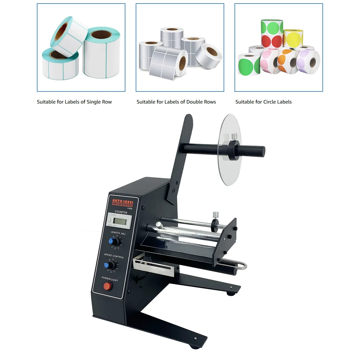 

Automatic Label Dispenser AL-1150D Device Automatic Sticker Separating Machine