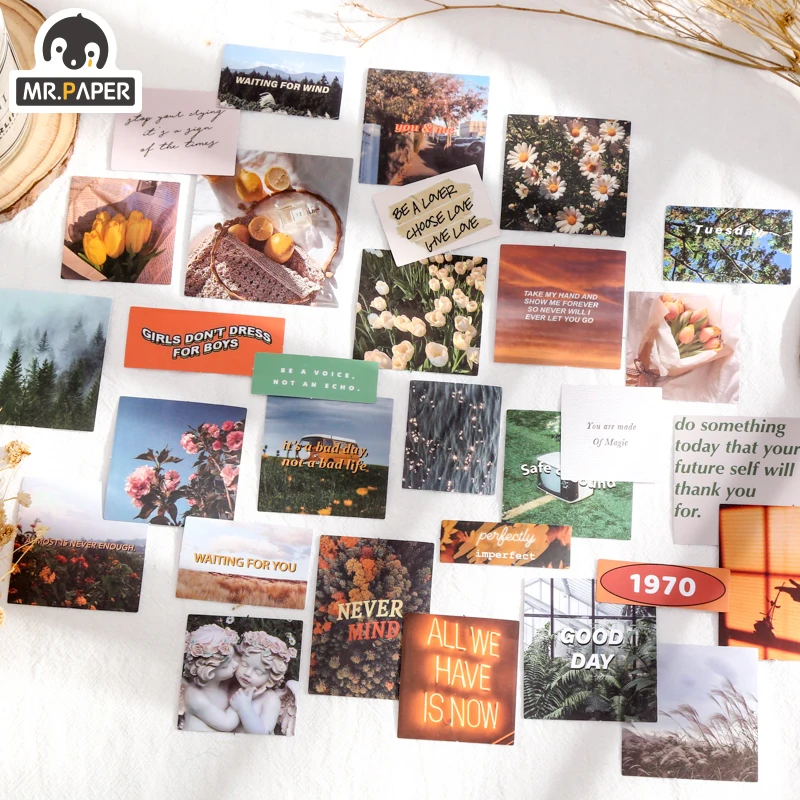 

Mr.paper 4 Designs 30 Pcs/lot Frozen Fantasy Series Ins Style Creativity Stickers Decoration Basic Scenery Hand Account Material