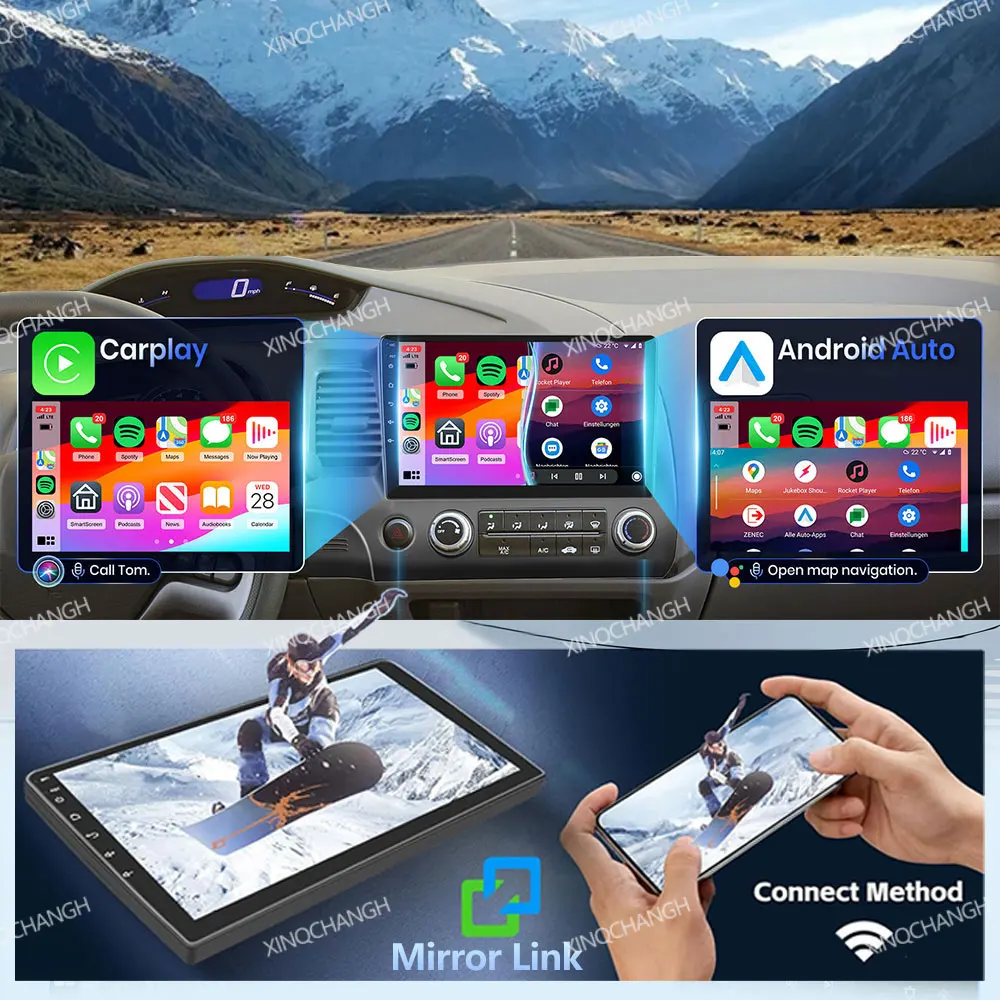 Фото Автомагнитола Android 16 для Volkswagen Tiguan 1 NF 2006-2016 с навигацией, 4G, Wi-Fi, QLED-дисплеем, процессором Qualcomm и мультимедийным видеоплеером №5