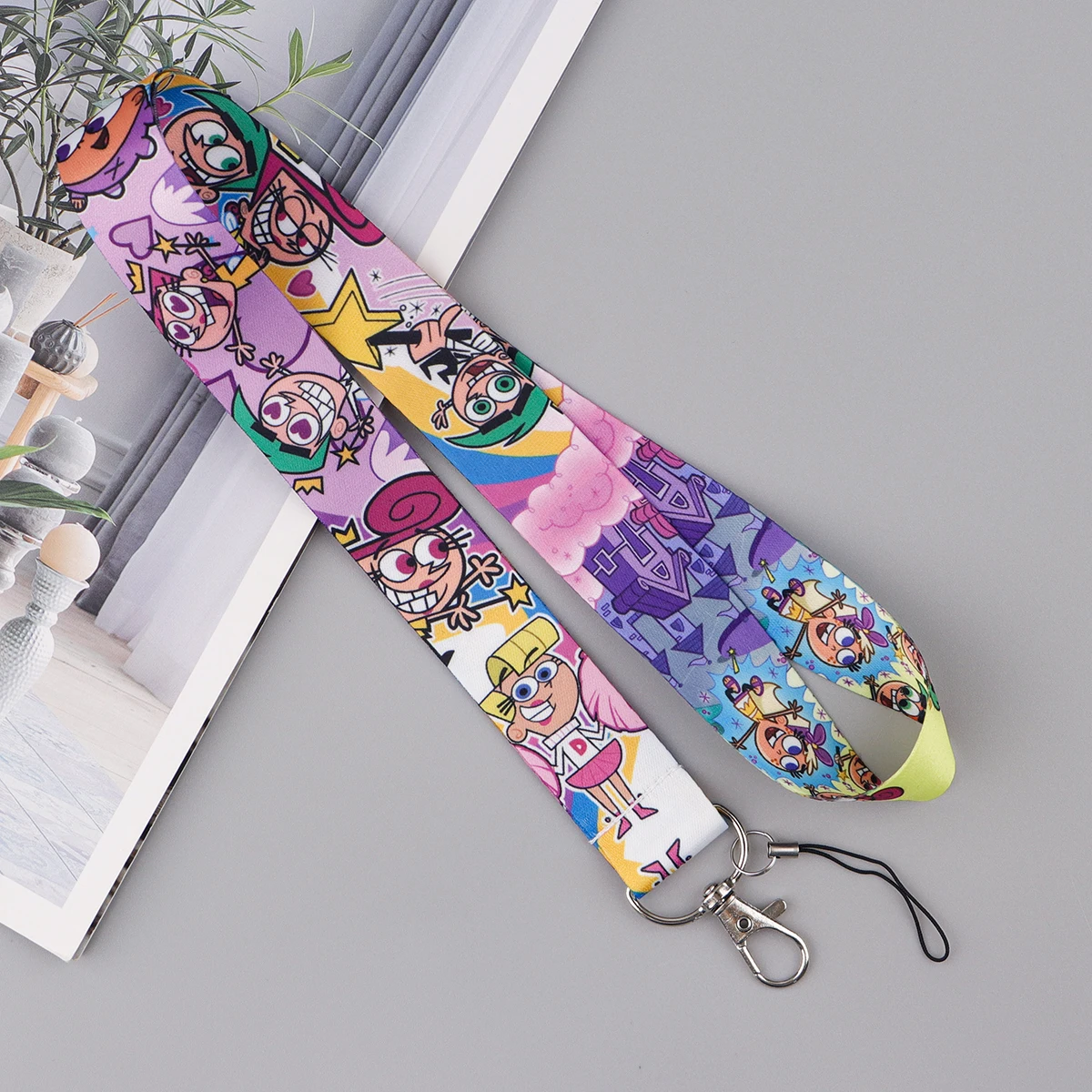 Забавный шнурок с анимацией для ключей шейный ремешок карт ID держатель брелок