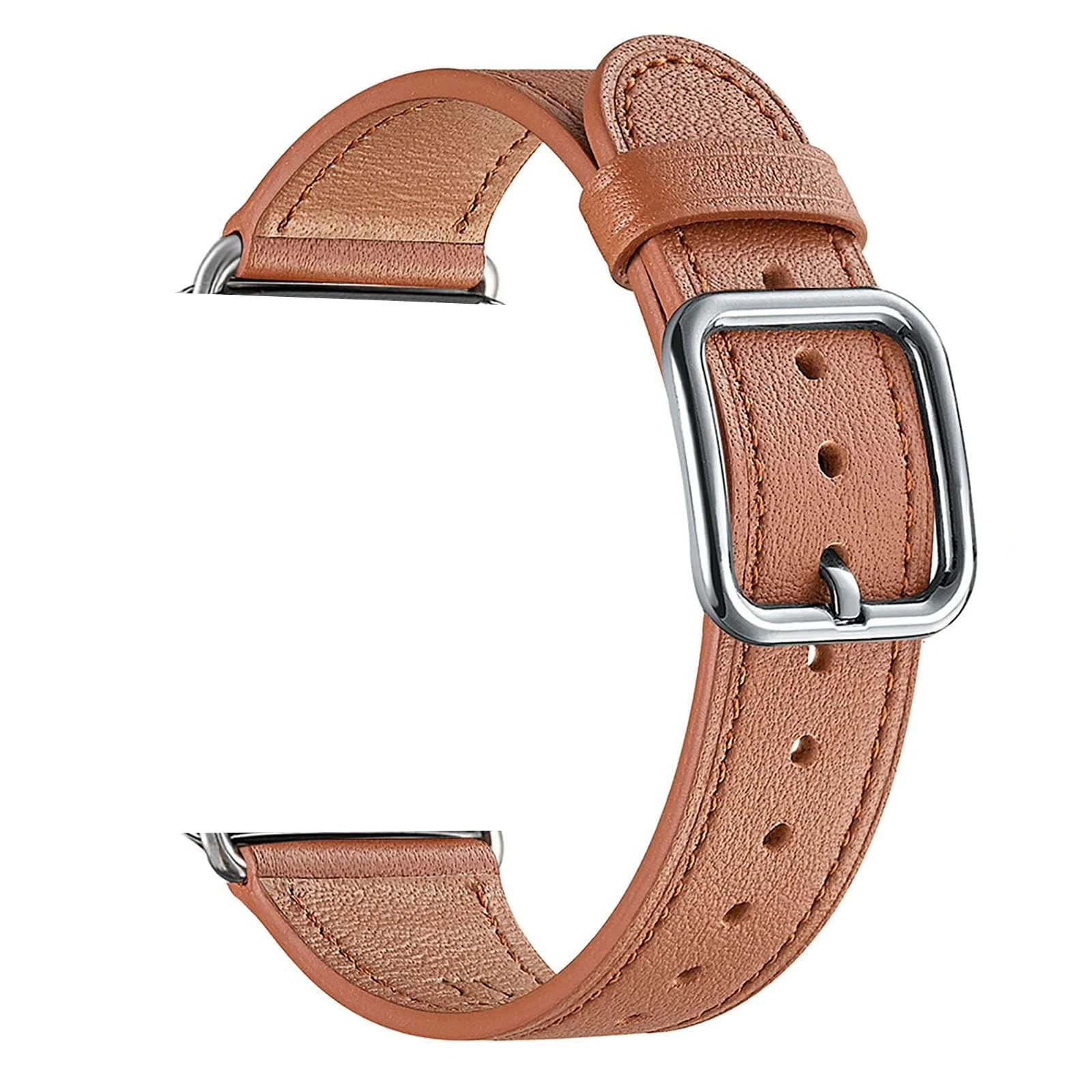 Ремешок сменный кожаный для Apple Watch Series 9 8 7 6 5 4 3 2 1 Ultra SE