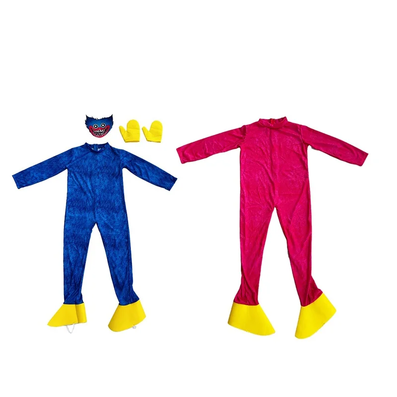

Костюм Huggy Wuggy S M L, Плюшевый комбинезон для косплея мака, персонажа игры, страшный подарок для детей, одежда для вечеринки