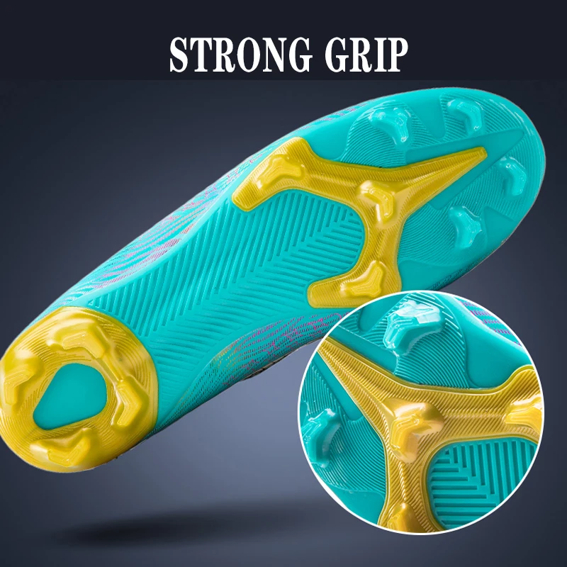 High Quality Men Football Boots 2022 Summer New Professional High Ankle Soccer Shoes FG/TF Outdoor Sport Futsal Soccer Cleats