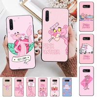 yinuoda pink panther phone case for samsung note 5 7 8 9 10 20 pro plus lite ultra a21 12 72