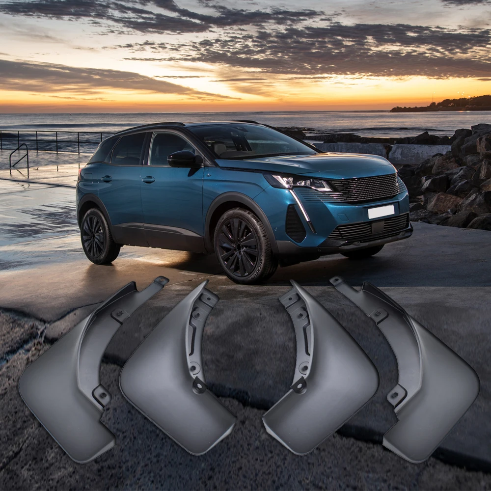 

Брызговики для Peugeot 3008 GT, автомобильные аксессуары, защитные накладки на переднюю и заднюю щитки, защита от брызг, Стайлинг 2021 2022 2023