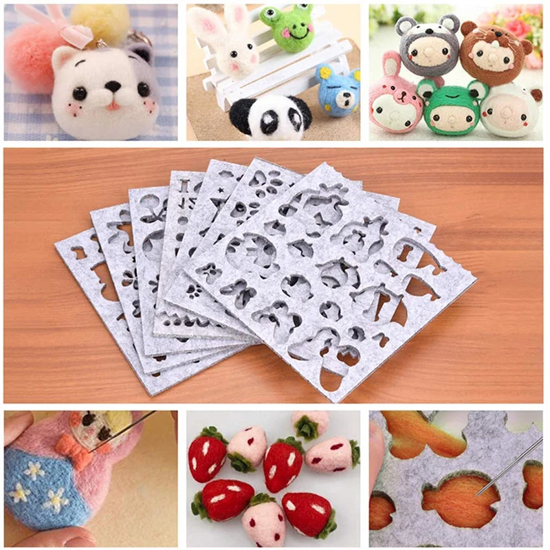 5 шт. креативная форма для шерстяного войлока игловаляние сделай сам трафаретная
