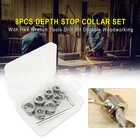 Инструменты ограничитель глубины набор сверл из нержавеющей стали с шестигранным ключом аксессуары локатор кольцо позиционер термостойкость