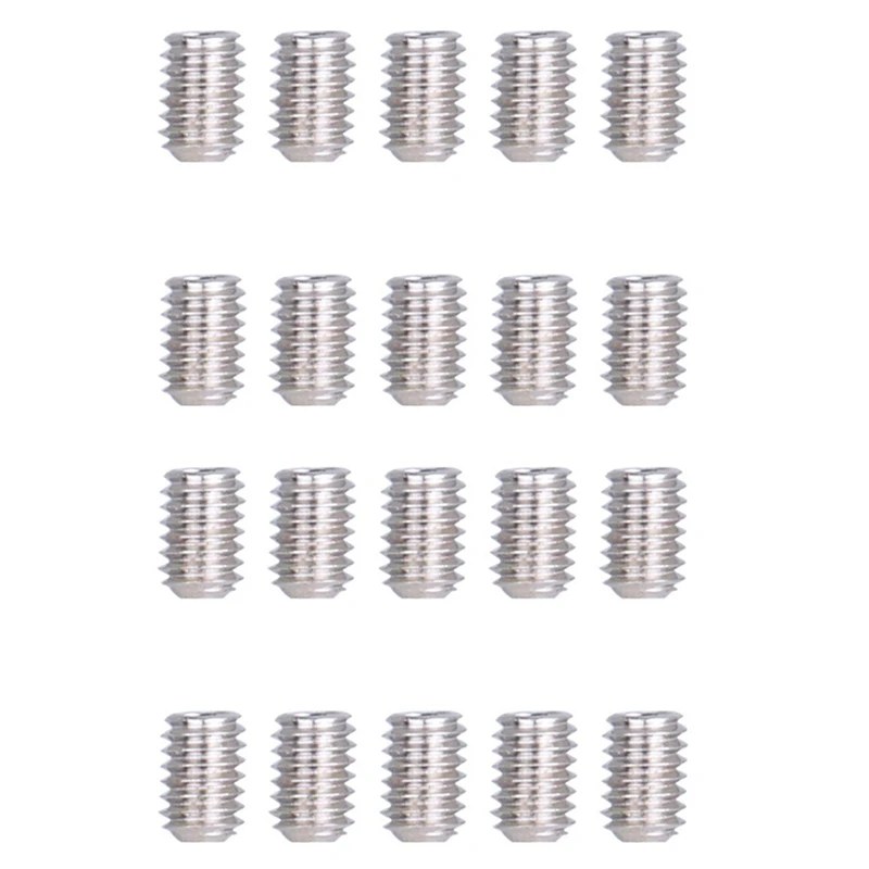

20PCS Bicycle Pedal Studs Steel No-Ski Bolts Pin Nail For Cycle Pedals Bike Accessories M4 6X3.9Mm