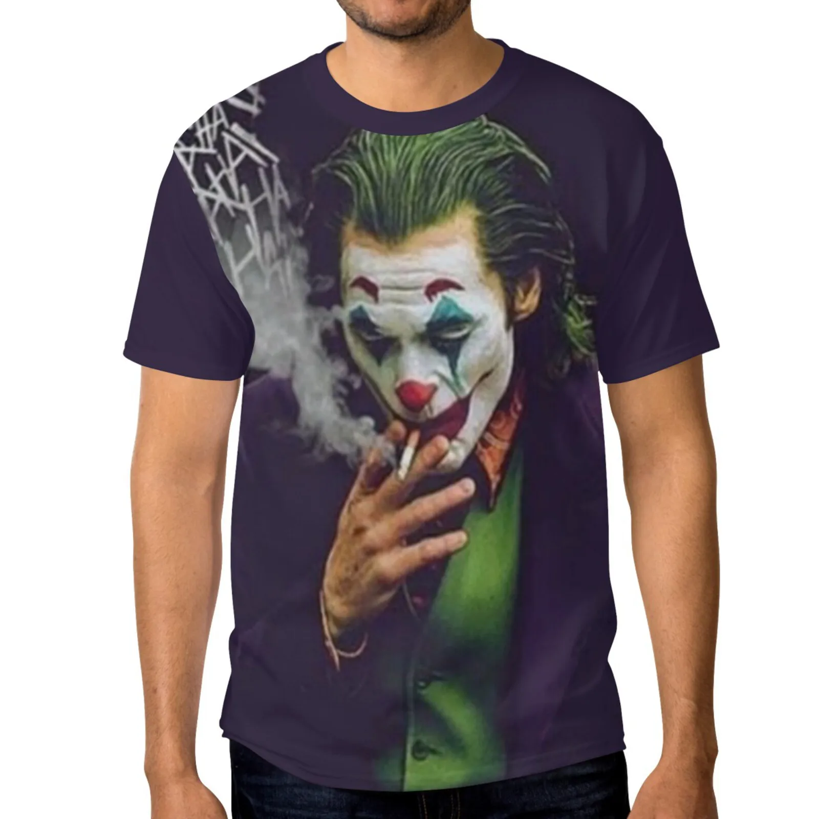 

Футболка Joker мужская с 3d принтом, рубашка из полиэстера, топ с коротким рукавом в стиле хип-хоп, Повседневная модная уличная одежда, на лето
