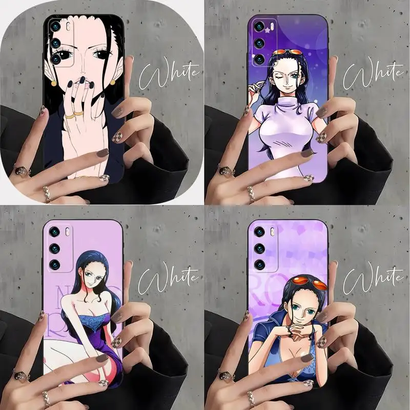 One Piece Nico Robi Phone Case For Huawei Mate 40Pro 40 30 20 10 Lite Pro Nova 7SE 7Pro 7 6 5 4 3 E 2S Funda Silicone Cover