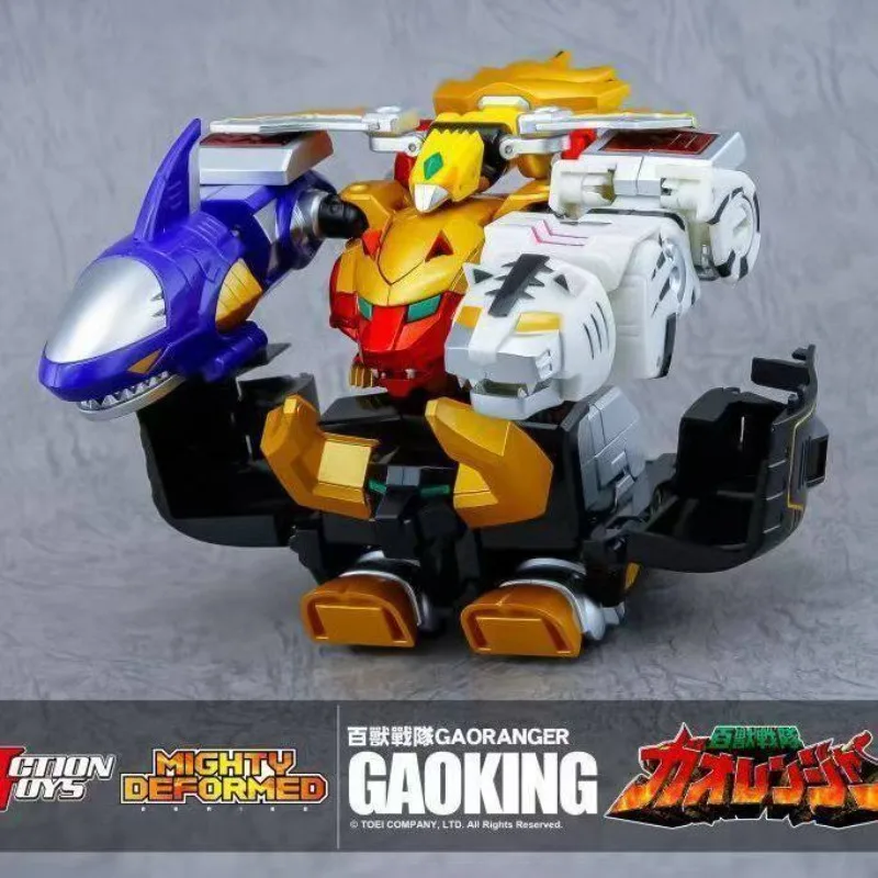 Фото В НАЛИЧИИ: Оригинальные трансформируемые игрушки ACTION TOYS ES Alloy Hyakujuu Sentai Gaoranger GaoKing 5-в-1 №3