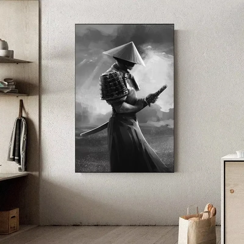 Peinture sur toile de samouraï impressions HD art moderne affiches abstraites décoration la maison salon