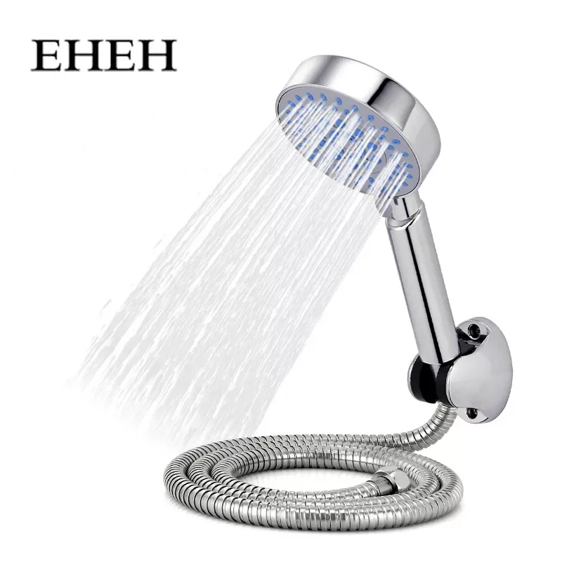 

NEW2022 EHEH 5 modes Shower Head Set Bathroom Chromeplate Handheld Showerhead with hose and holder Multiple modes showerhead set
