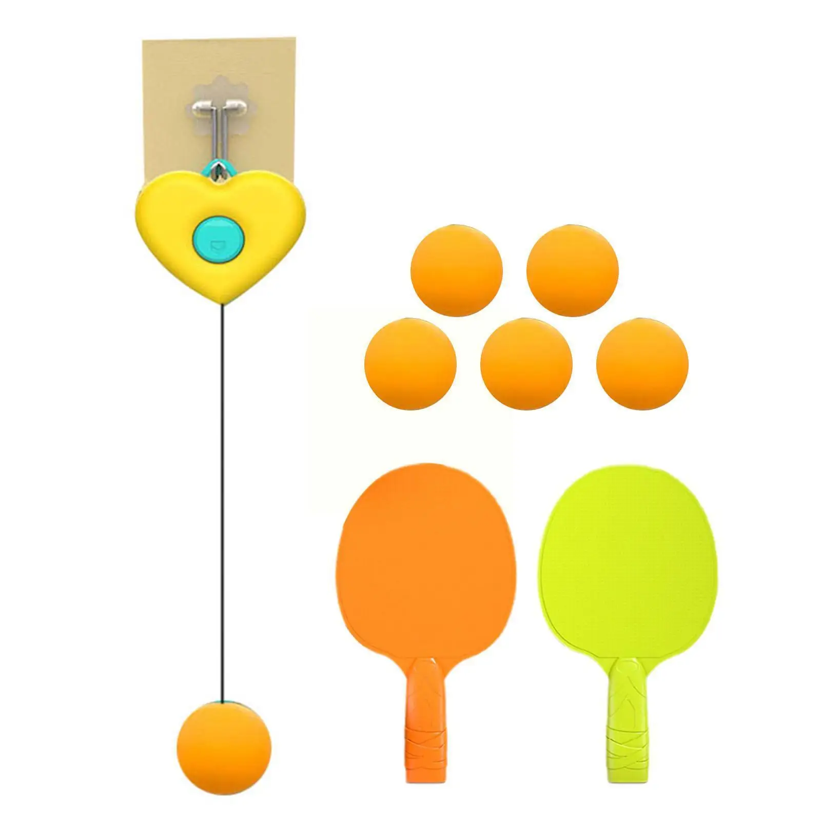 

Table Tennis Self Training Set Indoor Hanging PingPong Single Sparring Parent-child Double Trainer Practice Interaction Dev G7W9