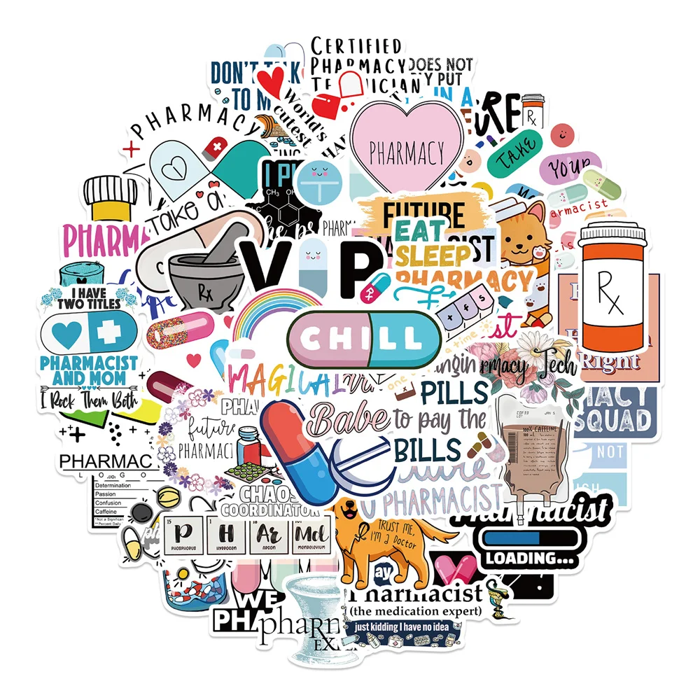 

10/30/50 шт., водонепроницаемые стикеры в виде граффити