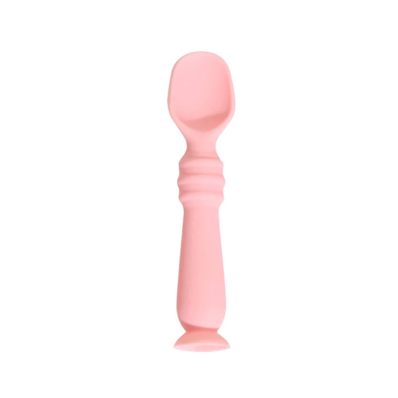 

Cartoon Spoon Non-slip Infant Feeding Children Silicone Sticky Tableware Kids
