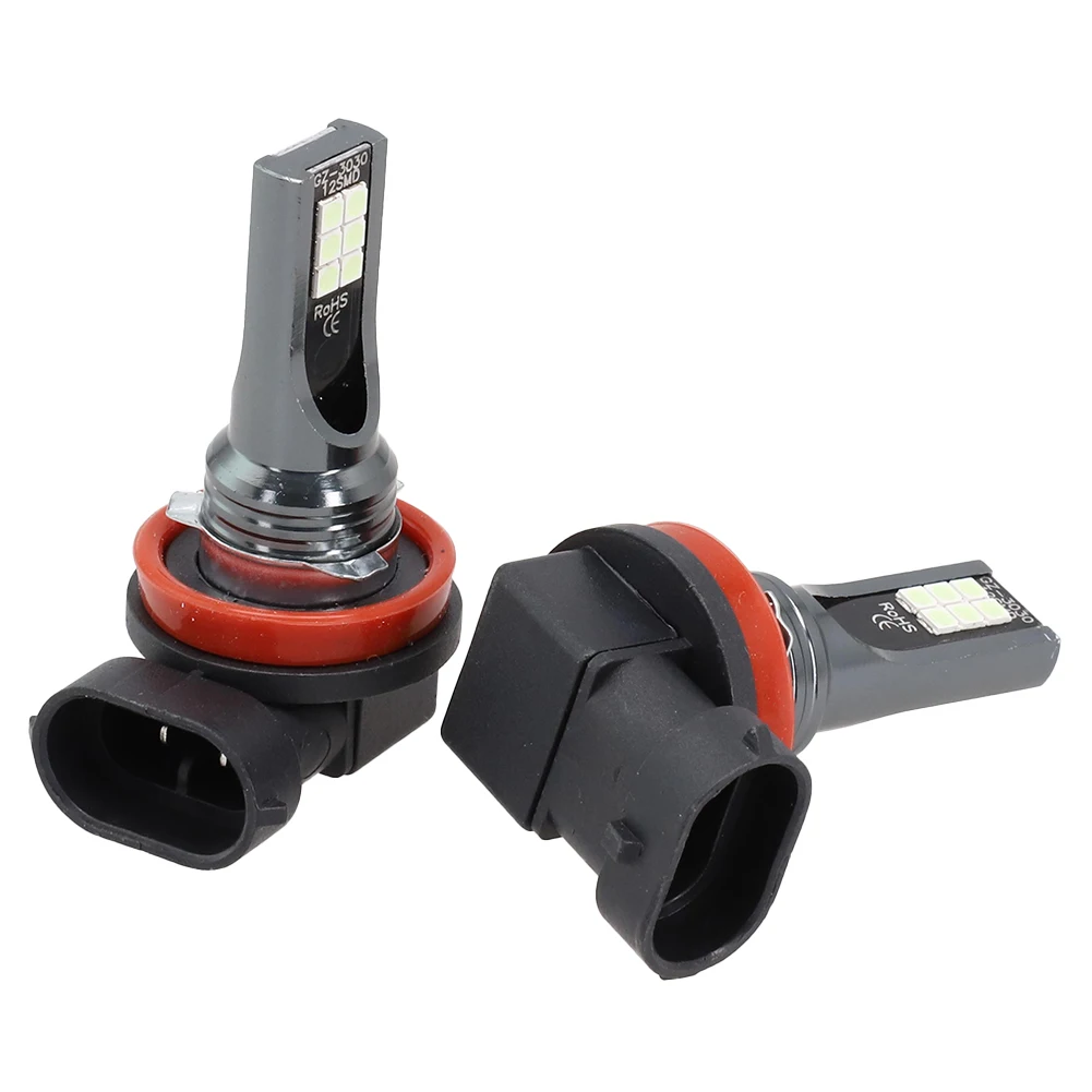 

2pcs Xenon Blue Fog Light Bulb 8000K 6 High Power CSP 3030 LED Chips Driving DRL Lamp H11 Headlight 110W 20000LM