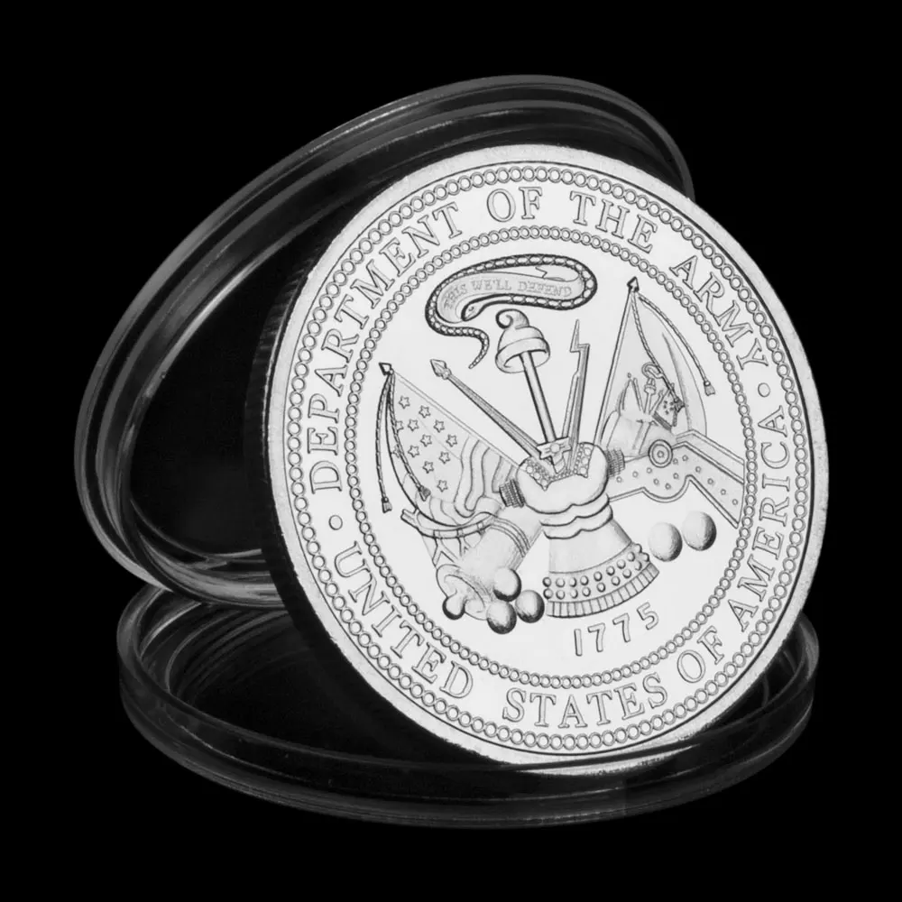 Коллекционная Посеребренная сувенирная монета спецназ армии США коллекционная