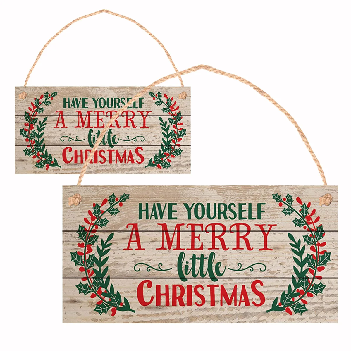 

Putuo Decor 2022 New Year Xmas Tree Decoration Home Wooden Hanging Sign Door Decoration for Christmas Tree Ornament Navidad Gift