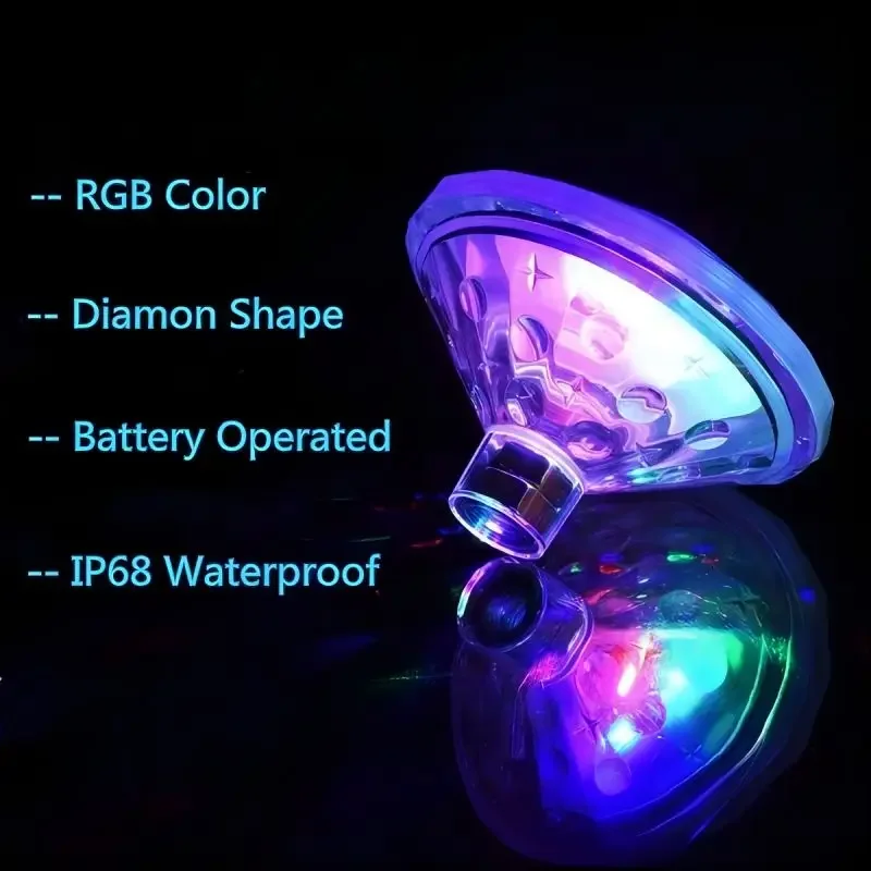 Водонепроницаемый Светодиодный Ночник Погружная Красочная Лампа Для Плавания