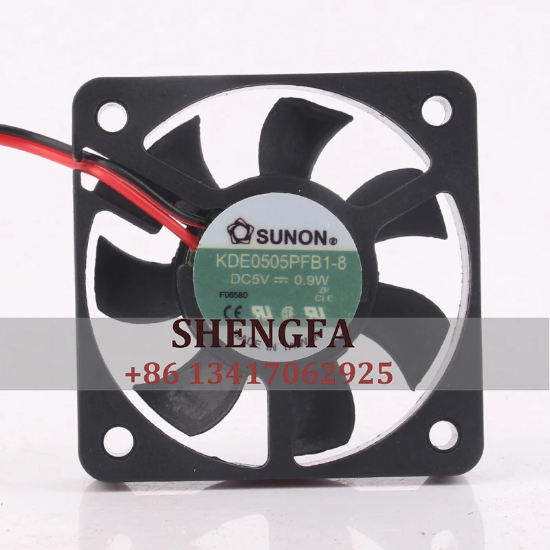 

SUNON KDE0505PFB1-8 Case Cooling Fan DC5V 0.9W EC AC 50X50X10CM 5CM5010 2-wire Industrial Ventilation Centrifugal Brushless